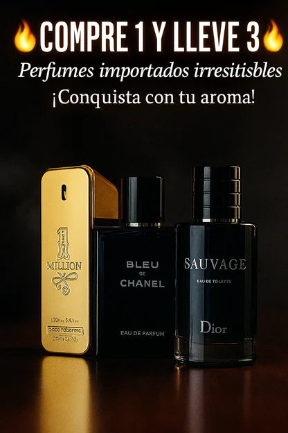 🏆 Trío – Sauvage, Bleu de Chanel & One Million 🏆