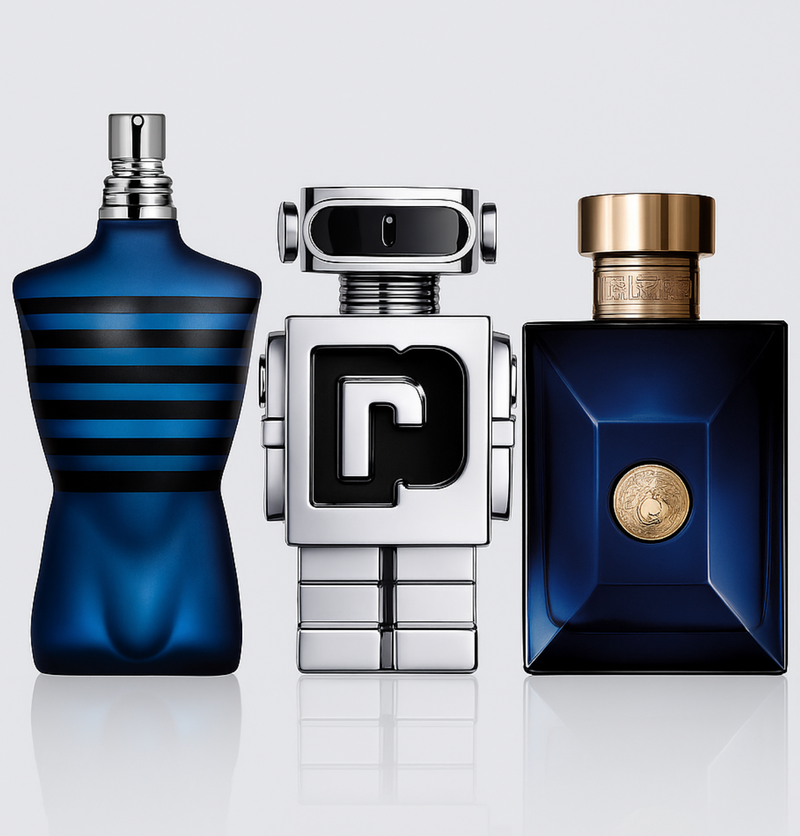 🏆 Versace DYLAN BLUE, Paco Rabanne PHANTOM y Jean Paul Gaultier ULTRA MALE🏆